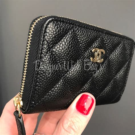 chanel zipped wallet small.